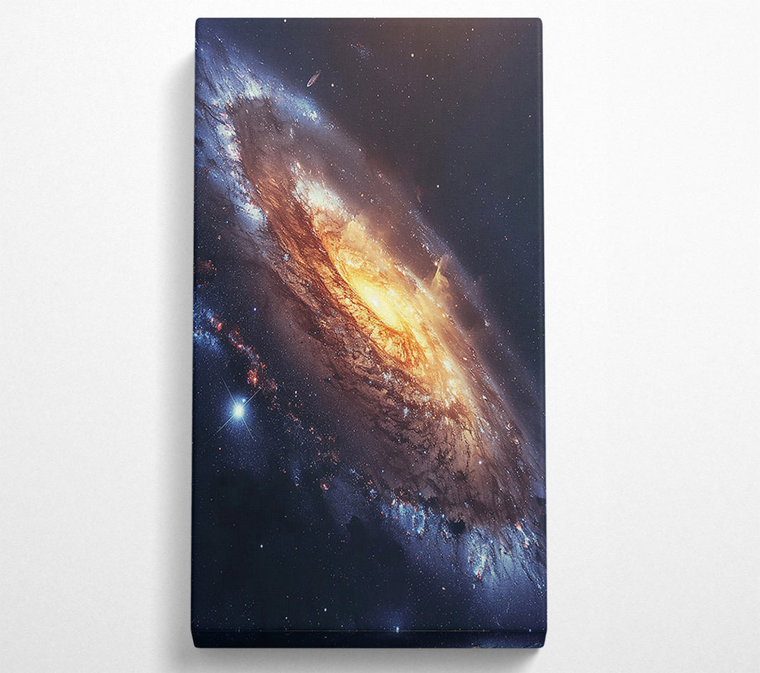  A Canvas Print of Golden Galactic Swirl Canvas Print