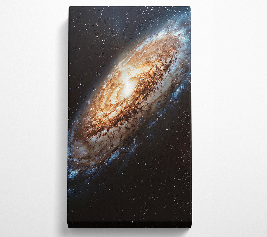  A Canvas Print of Golden Galactic Spiral Canvas Print