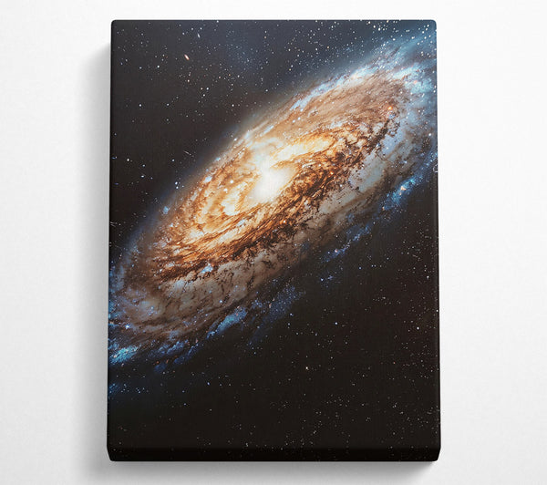  A Canvas Print of Golden Galactic Spiral Canvas Print