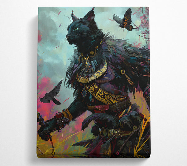  A Canvas Print of Black Feline'S Majesty Canvas Wall Art