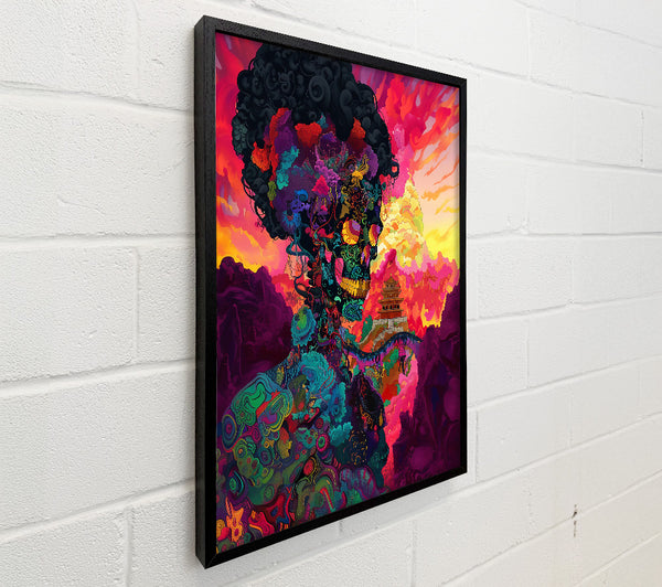 Purple Skull Landscape