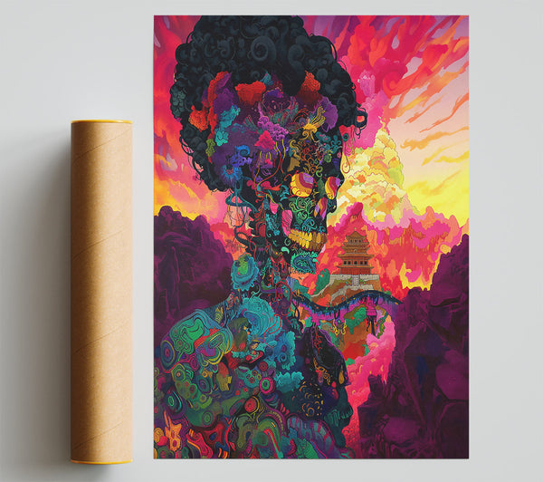 Purple Skull Landscape