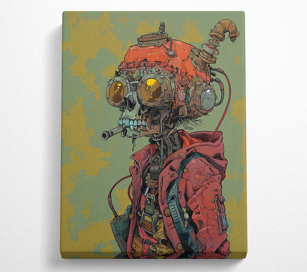  A Canvas Print of Crimson Rust Machine Canvas Print