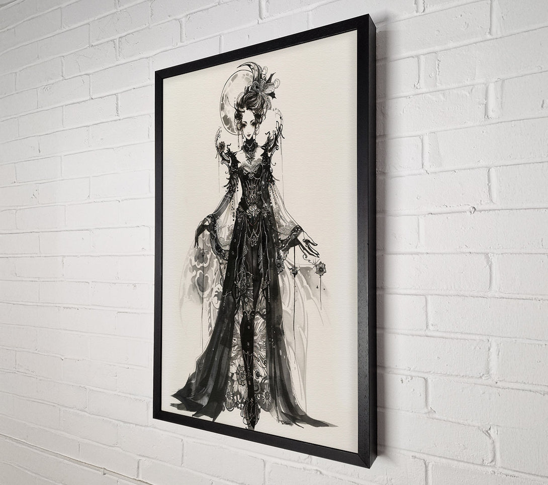  A Canvas Print of Black Moon Empress Canvas Art