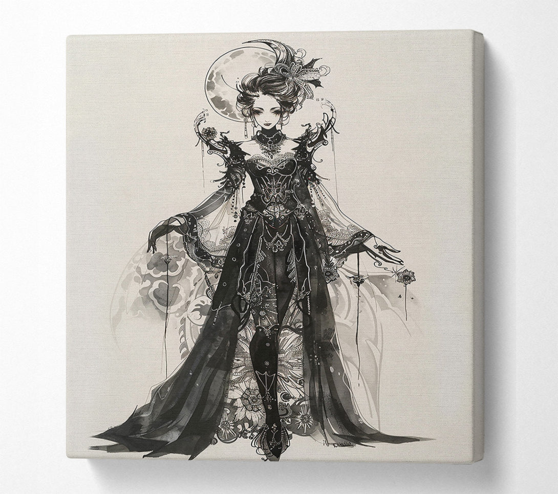  A Canvas Print of Black Moon Empress Canvas Art