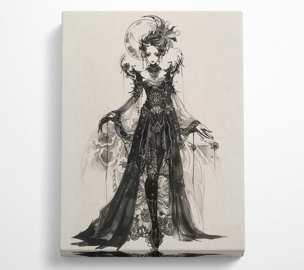  A Canvas Print of Black Moon Empress Canvas Art