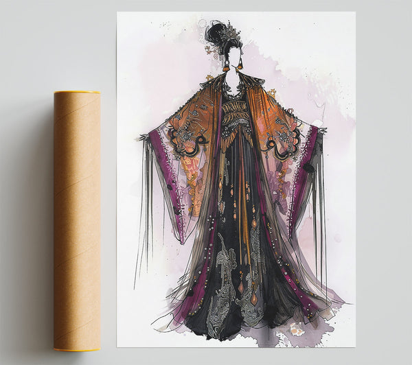 Golden Embroidered Gown
