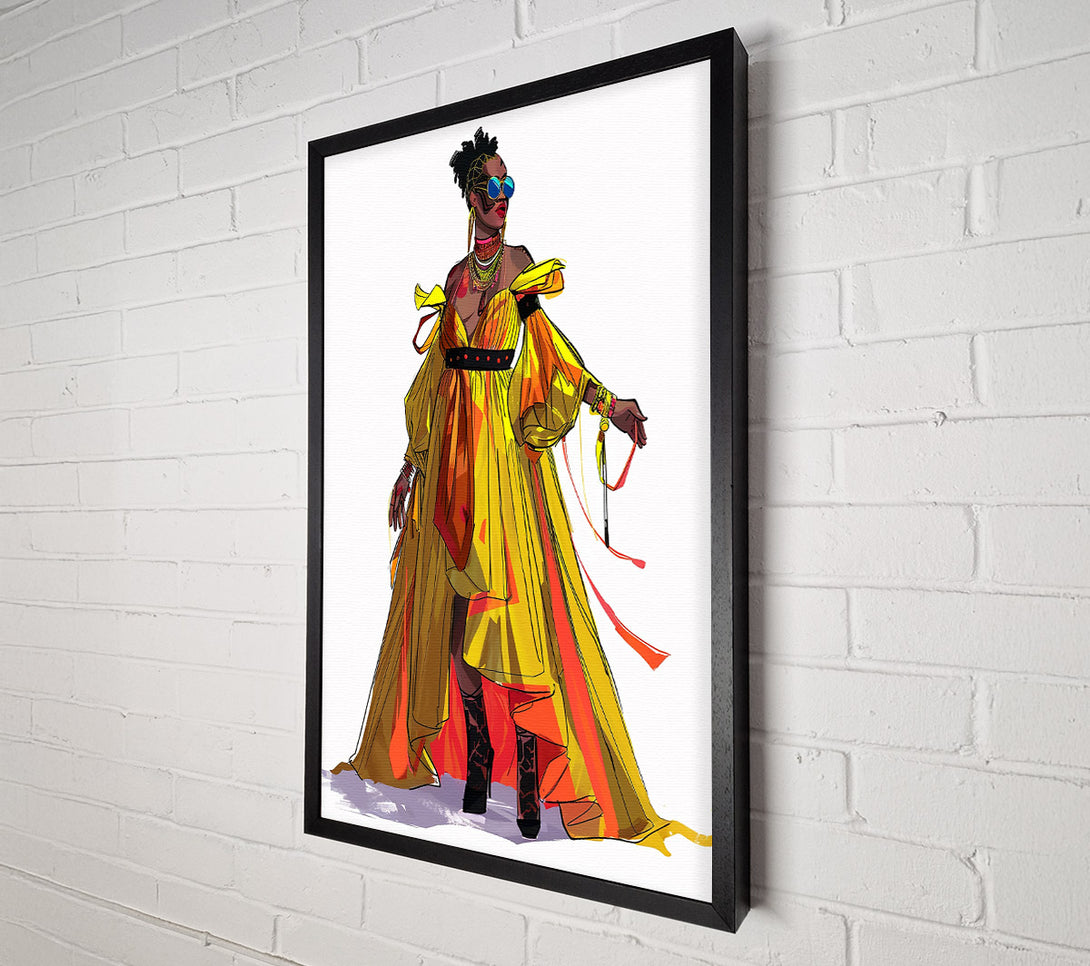  A Canvas Print of Golden Sun Queen Canvas Art