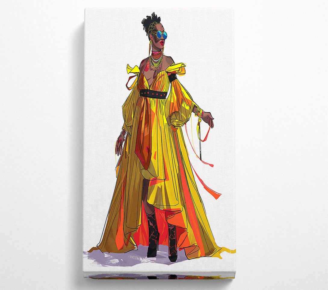  A Canvas Print of Golden Sun Queen Canvas Art