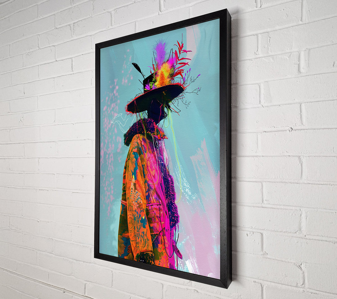  A Canvas Print of Orange Floral Fantasy Canvas Art
