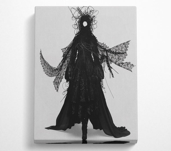  A Canvas Print of Black Lace Enigma Canvas Print