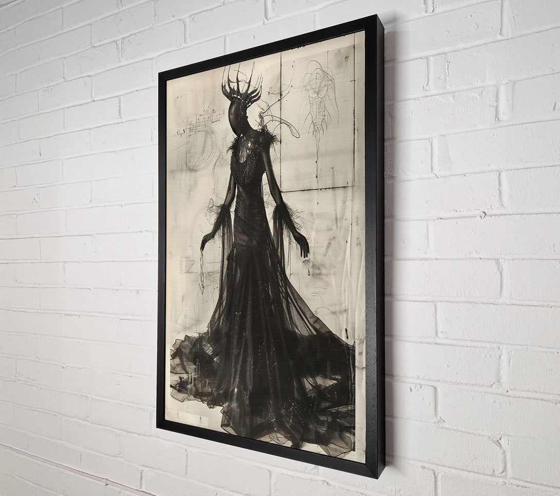  A Canvas Print of The Blackest Bloom Canvas Wall Art