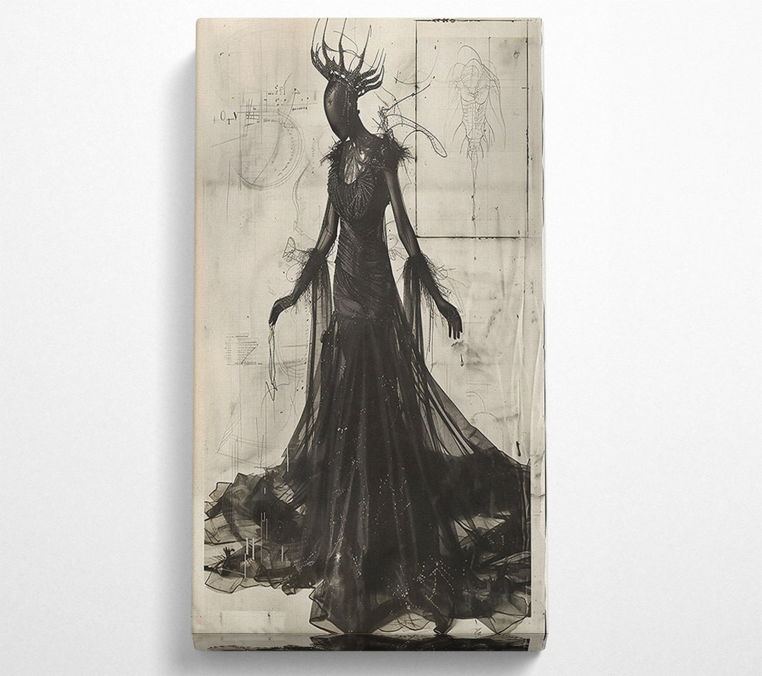  A Canvas Print of The Blackest Bloom Canvas Wall Art