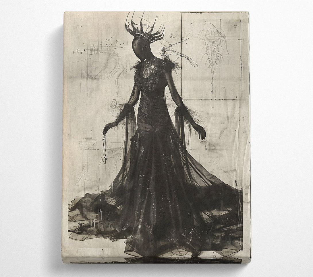  A Canvas Print of The Blackest Bloom Canvas Wall Art