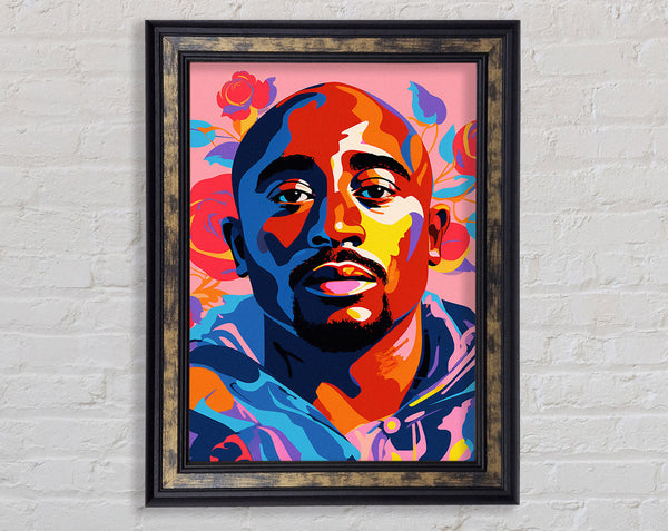 Tupac Popart Framed Print