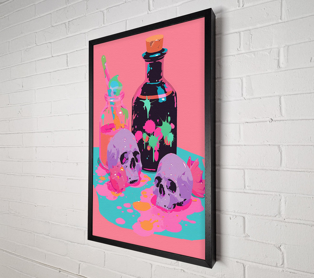  A Canvas Print of Pink Spilled Rituals Canvas Art