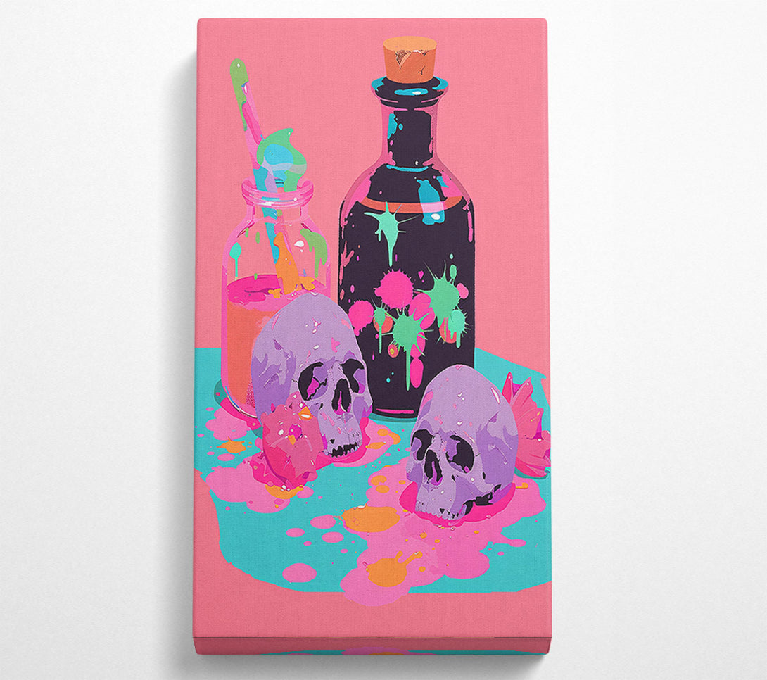  A Canvas Print of Pink Spilled Rituals Canvas Art