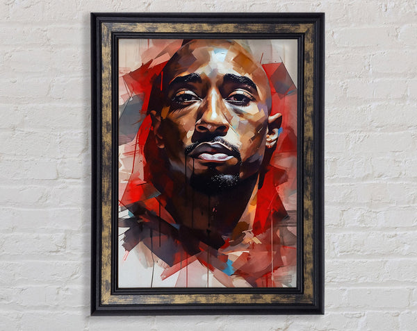 Tupac Sketch Framed Print