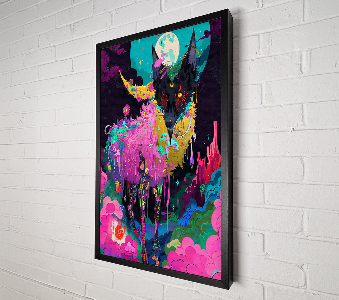  A Canvas Print of Pink Cosmic Beast Canvas Art