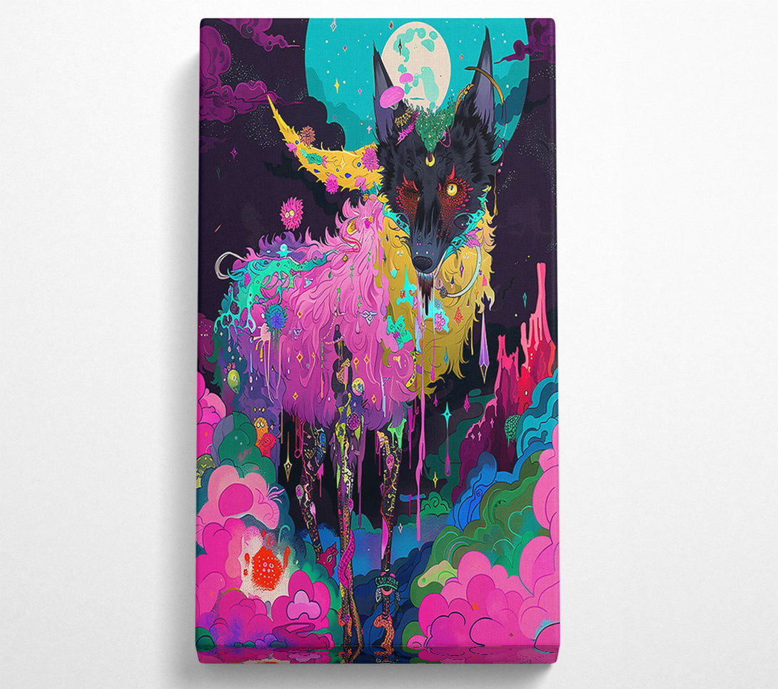  A Canvas Print of Pink Cosmic Beast Canvas Art