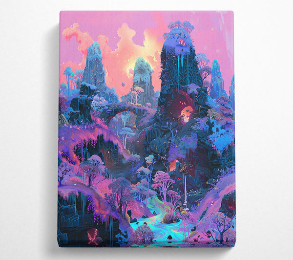  A Canvas Print of Pink Sky Dreamscape Canvas Art