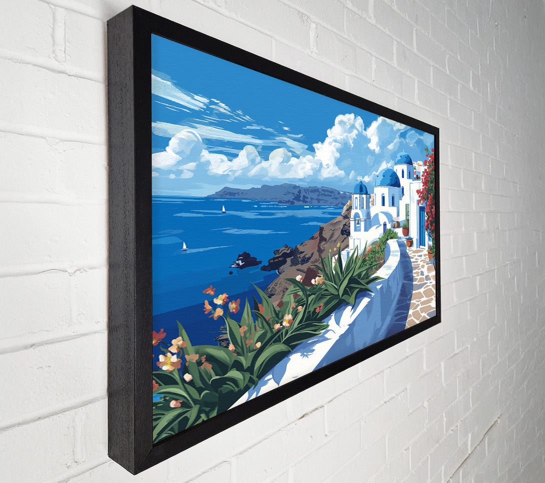  A Canvas Print of Blue Aegean Dream Canvas Print