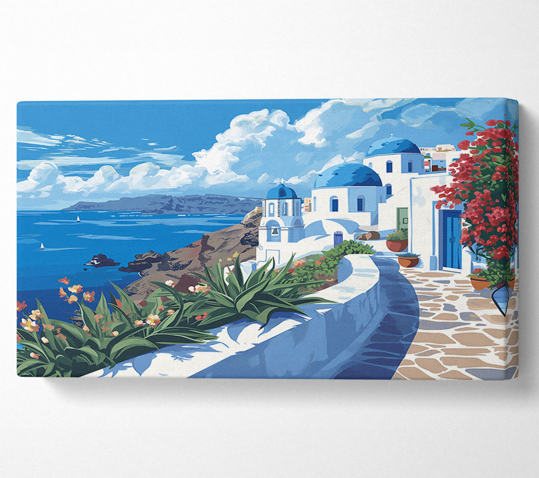  A Canvas Print of Blue Aegean Dream Canvas Print