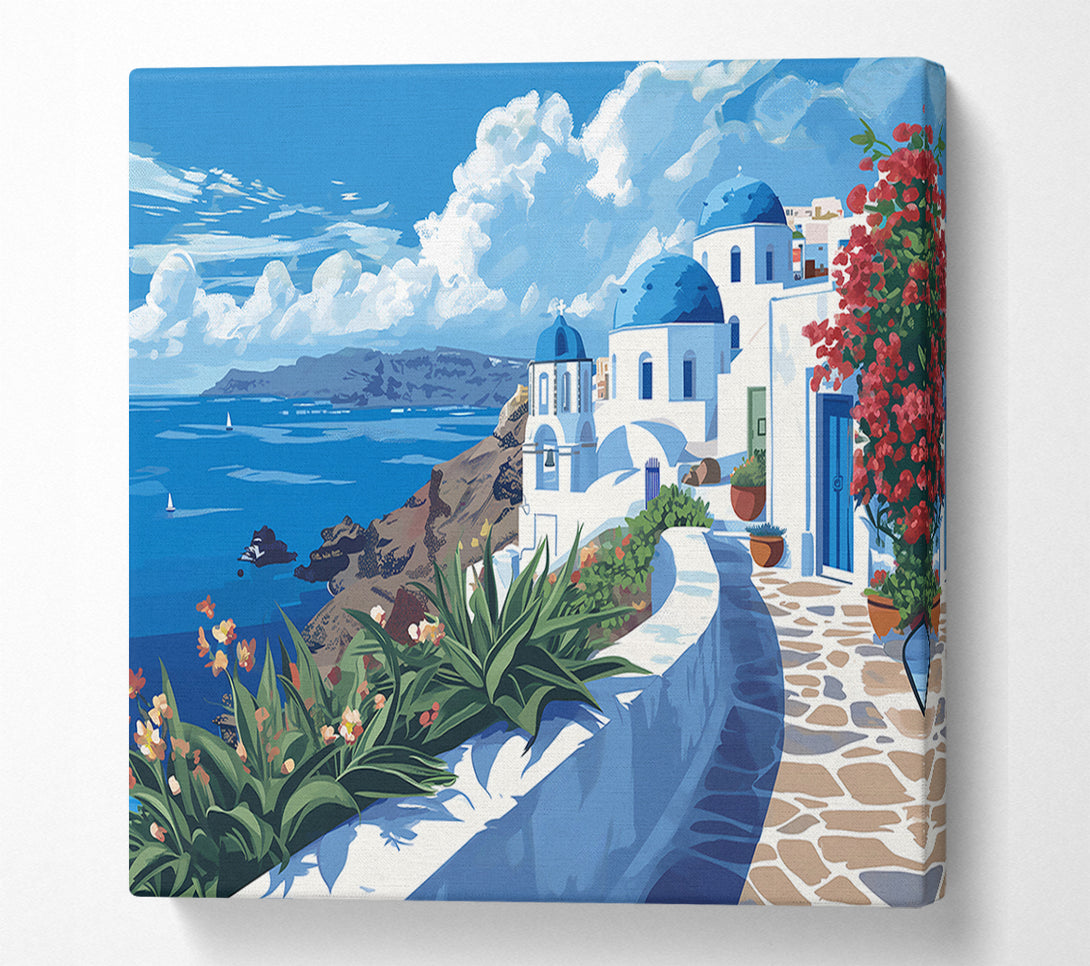  A Canvas Print of Blue Aegean Dream Canvas Print