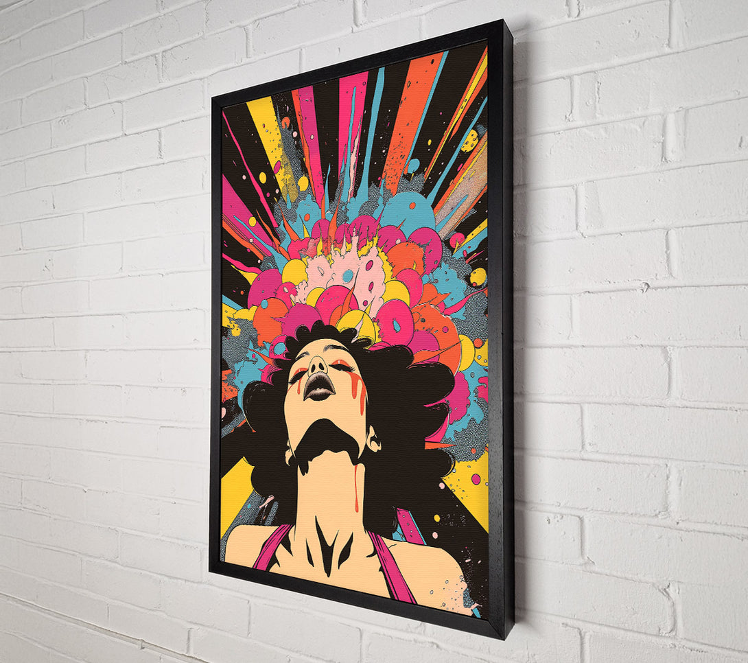  A Canvas Print of Pink Explosion Canvas Wall Art