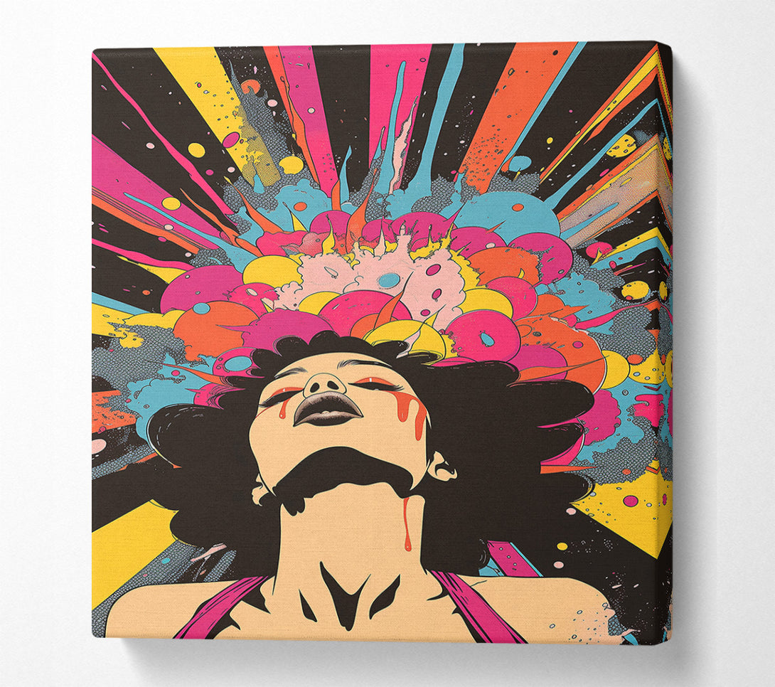  A Canvas Print of Pink Explosion Canvas Wall Art