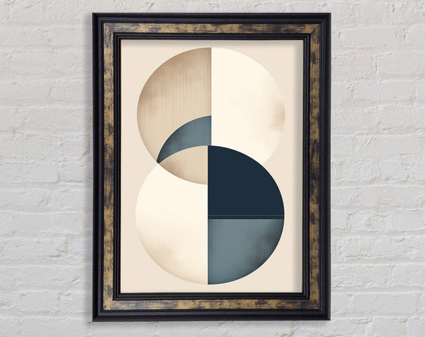 Two Circles Intertwined Framed Print