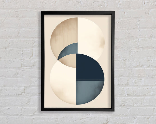 Two Circles Intertwined Framed Print