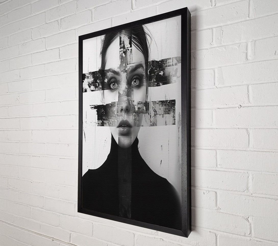  A Canvas Print of Black Cross Portrait Canvas Print