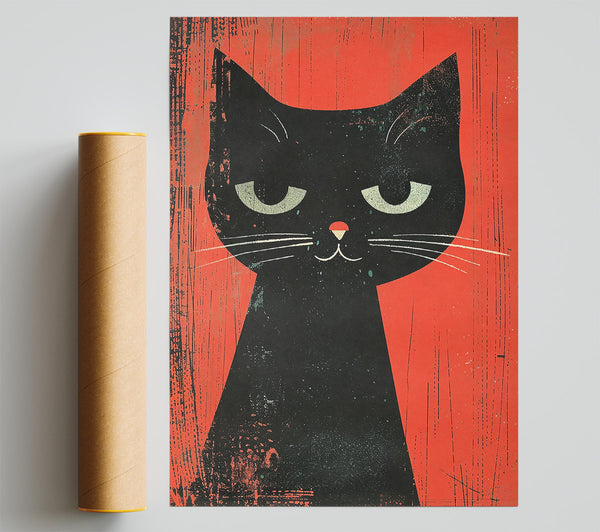 Crimson Cat Stare