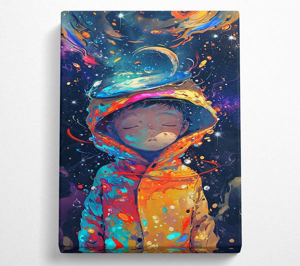  A Canvas Print of Golden Cosmic Dream Canvas Print