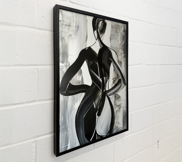 Black Figure In Motion