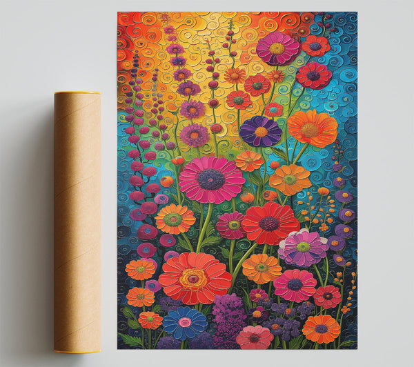 Orange Swirls Of Joy