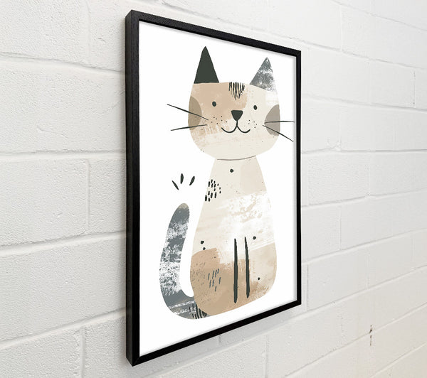 Smiling Beige Cat
