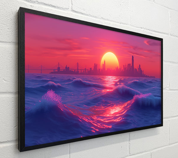 Pink Sunset Skyline