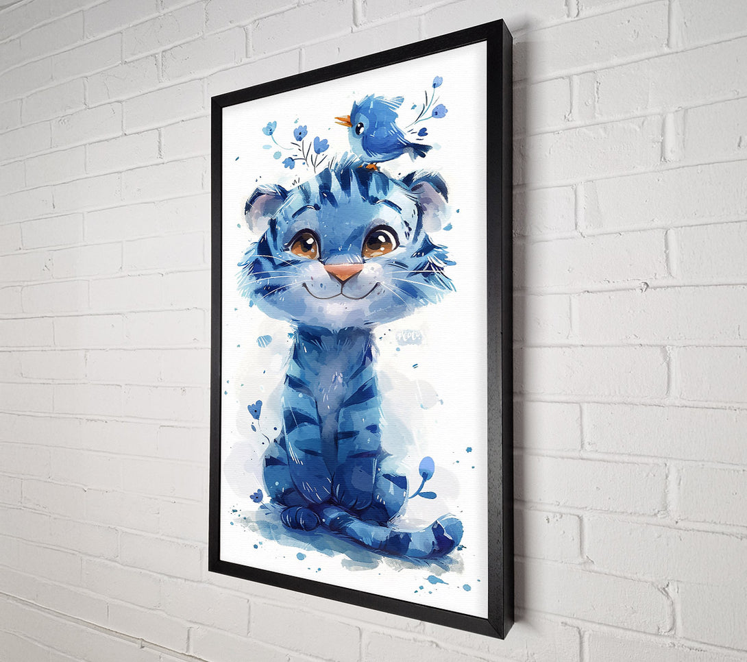  A Canvas Print of Azure Tiger Dreams Canvas Art
