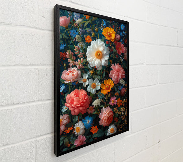 Coral And White Blooms