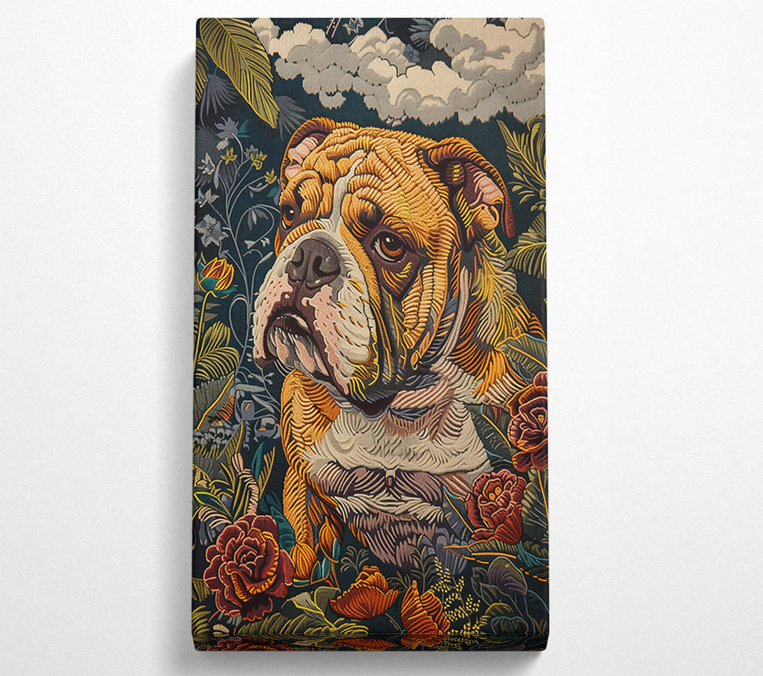  A Canvas Print of Emerald Bulldog Bloom Canvas Wall Art