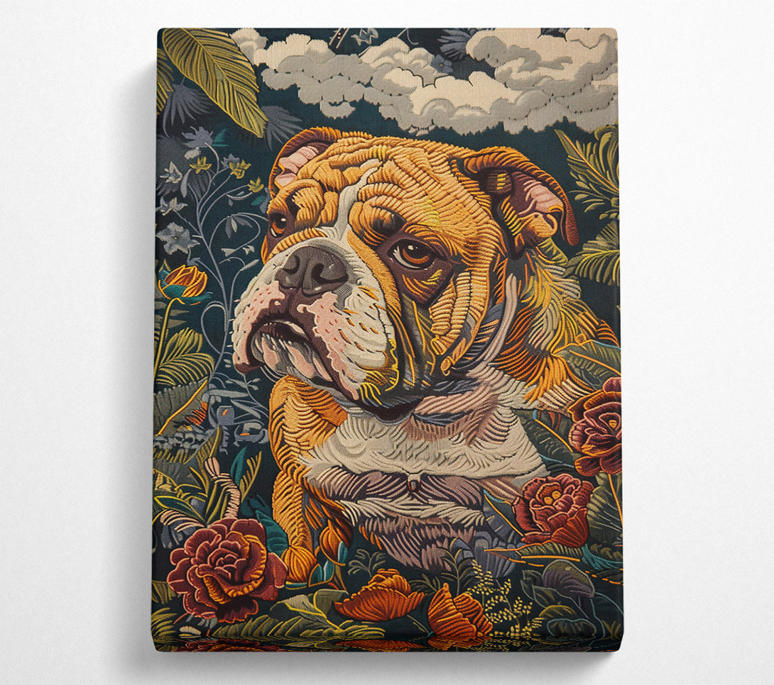  A Canvas Print of Emerald Bulldog Bloom Canvas Wall Art