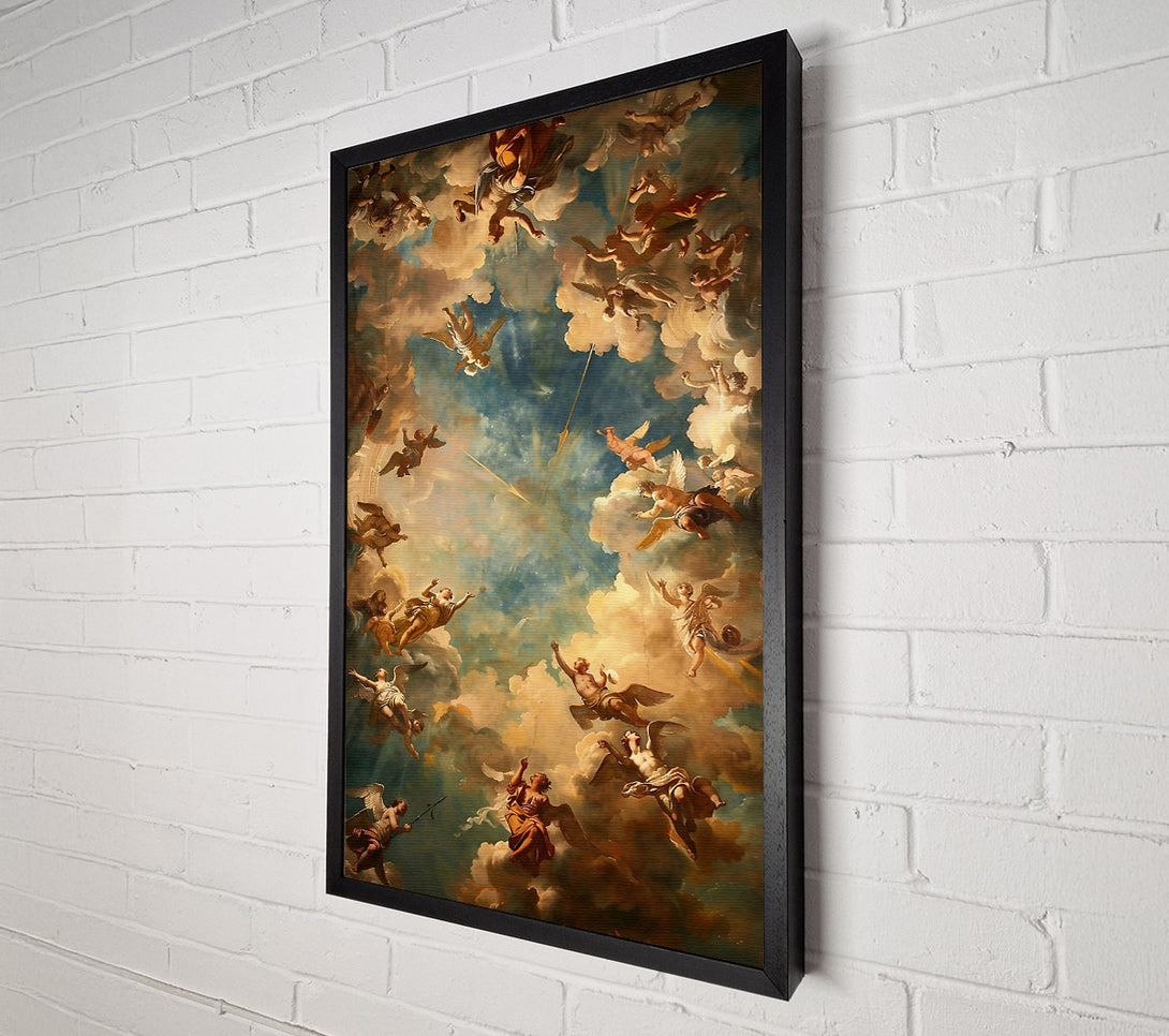  A Canvas Print of Celestial Golden Hues Canvas Print