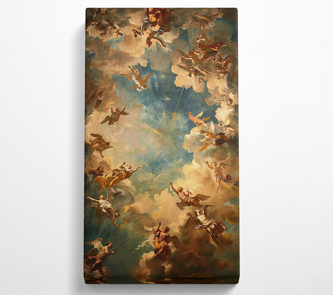  A Canvas Print of Celestial Golden Hues Canvas Print