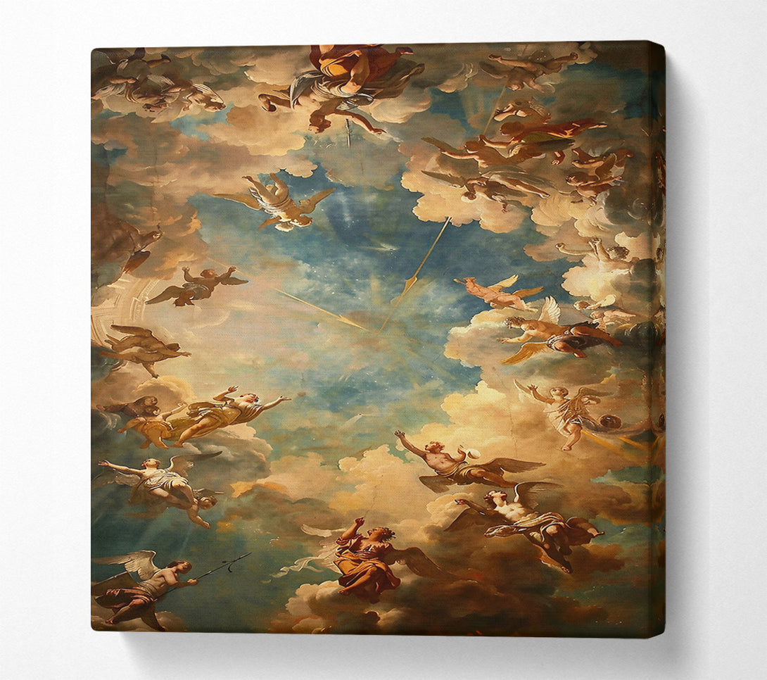  A Canvas Print of Celestial Golden Hues Canvas Print