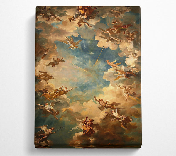  A Canvas Print of Celestial Golden Hues Canvas Print