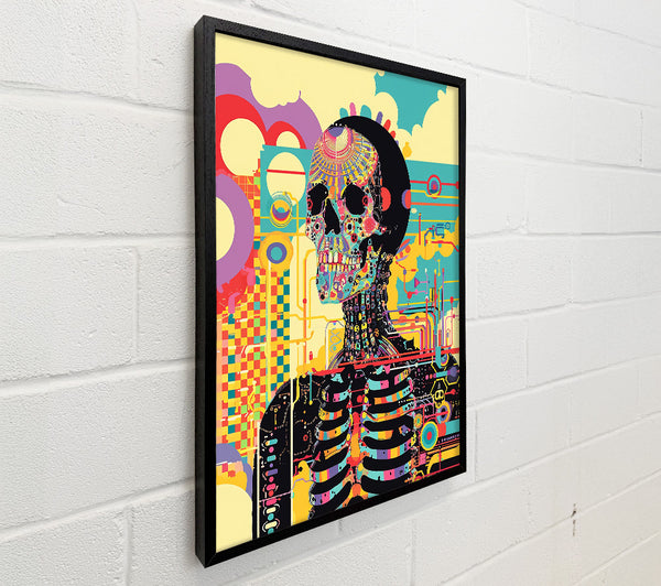 Yellow Cybernetic Skull