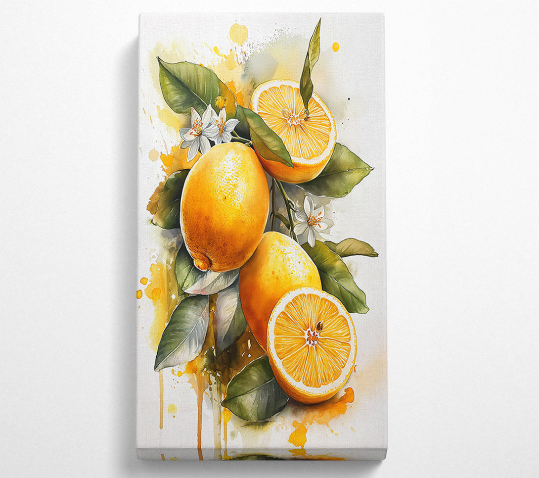  A Canvas Print of Golden Lemon Harvest Canvas Art