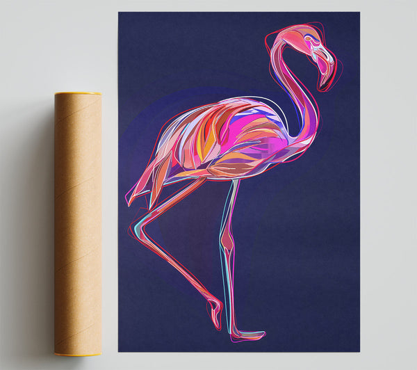 Pink Flamingo Lines